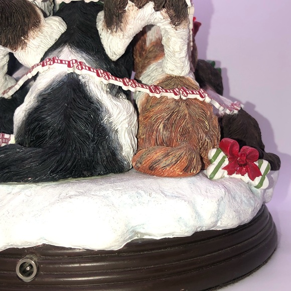 DANBURY MINT Lighted Shih Tzu Family Christmas Tree Very Rare! - Picture 8 of 11